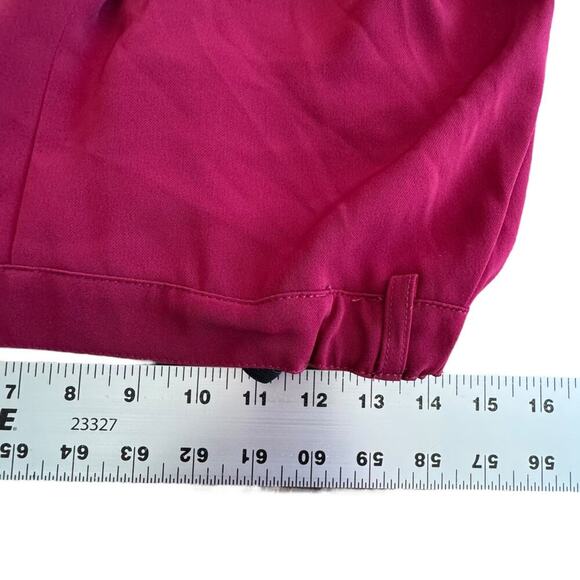 PIETRO BRUNELLI Freddie Wide Leg Maternity Trouser Pants Wine Red Size Medium - Picture 9 of 16